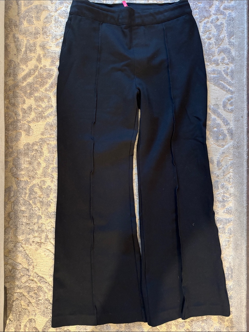 SPANX Black Pull-On Flare Pants Large Petite